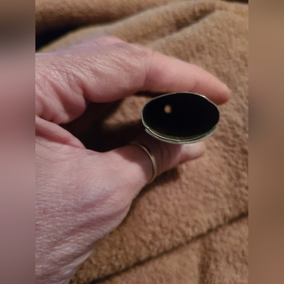 Vintage Wood, Rainbow Albalone,Mexico Nickle Silver Lighter Case.Handmade - Picture 7 of 7